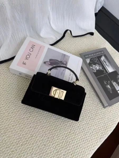 FURLA сумка из натуральной замши и кожи Люкс — фото 4