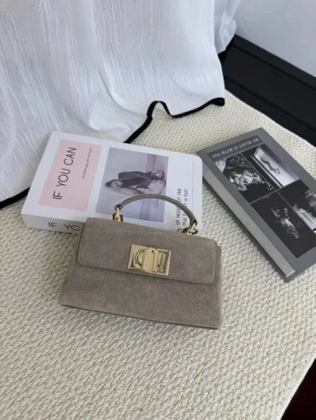 FURLA сумка из натуральной замши и кожи Люкс — фото 5