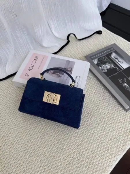 FURLA сумка из натуральной замши и кожи Люкс — фото 7