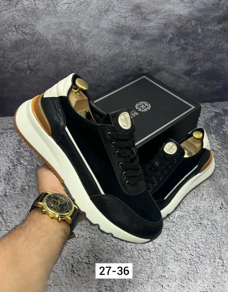Кроссовки мужские из замши — фото 3