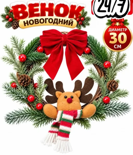 Милый снеговик в новогоднем шарфике — фото 4