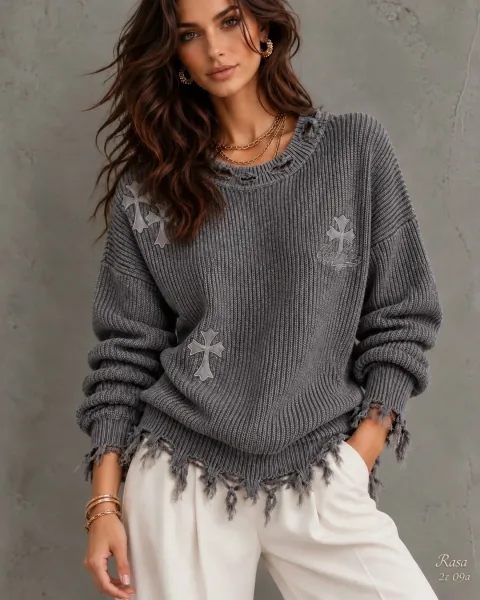 Свитер Варёнка Oversize — стильная и удобная модель — фото 5