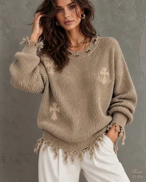 Свитер Варёнка Oversize — стильная и удобная модель — фото 6