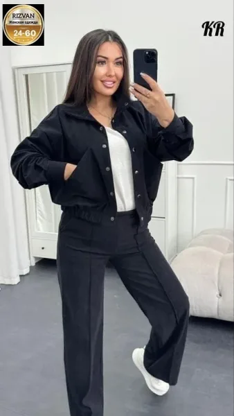 Костюм двойка из вельвета — фото 4