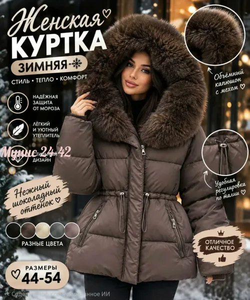 Женская куртка из холлофайбера — фото 6