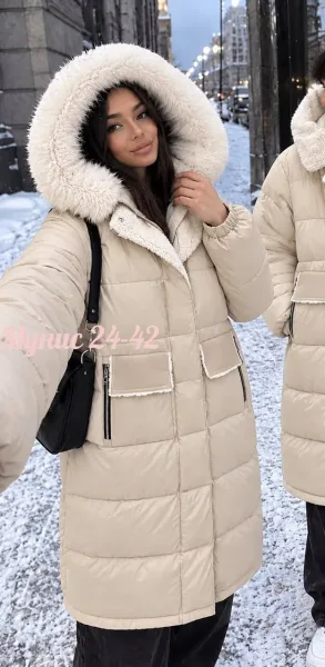 Женская зимняя куртка из холлофайбера — фото 2