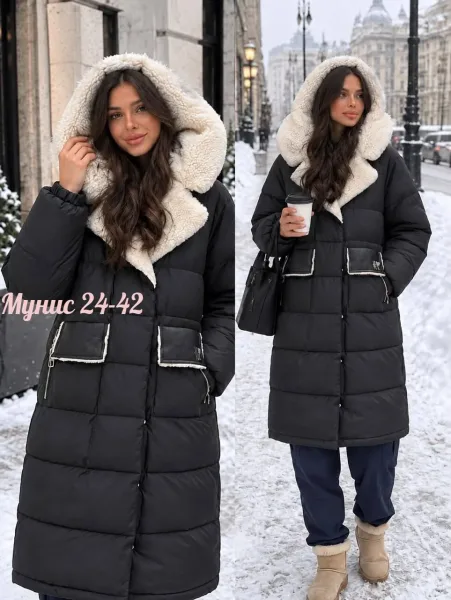 Женская зимняя куртка из холлофайбера — фото 5