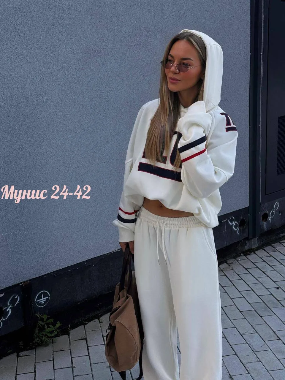 ДВОЙКА OVERSIZE Модный и удобный костюм на каждый день Ткань тёплый, мягкий флис — фото 1