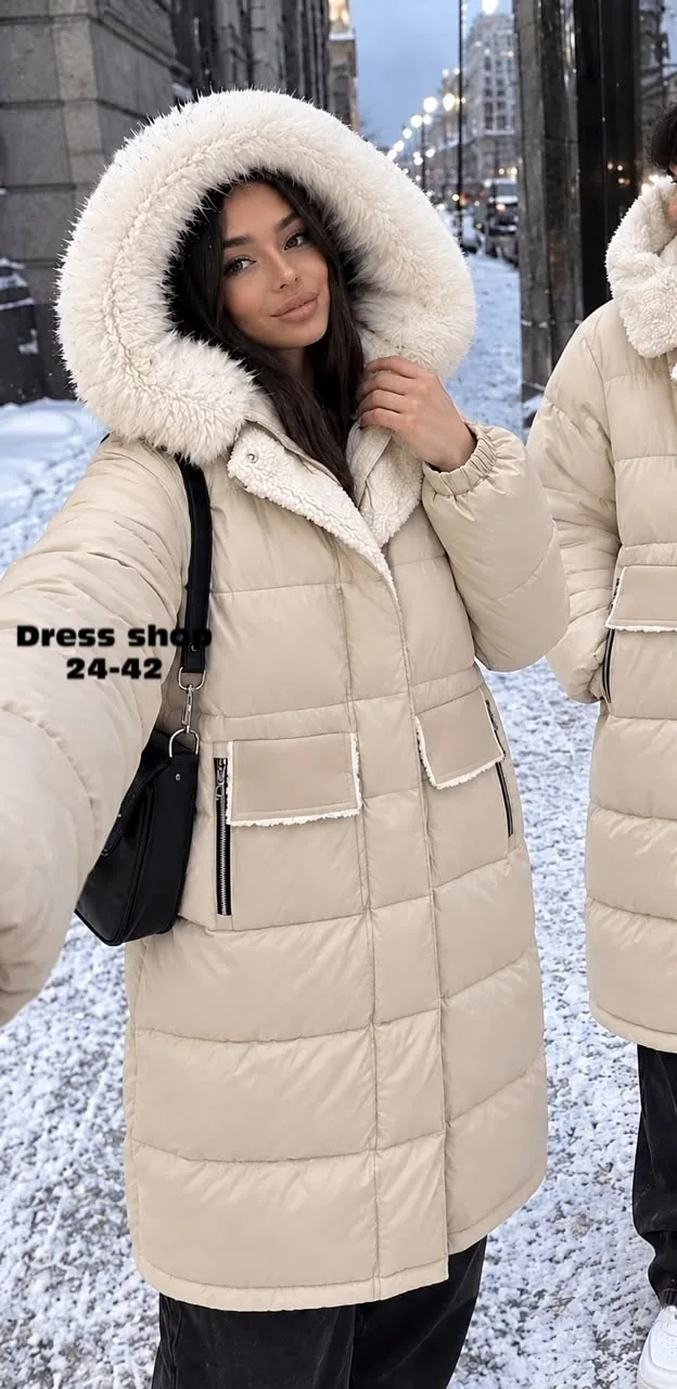 Женская зимняя куртка из холлофайбера — фото 2