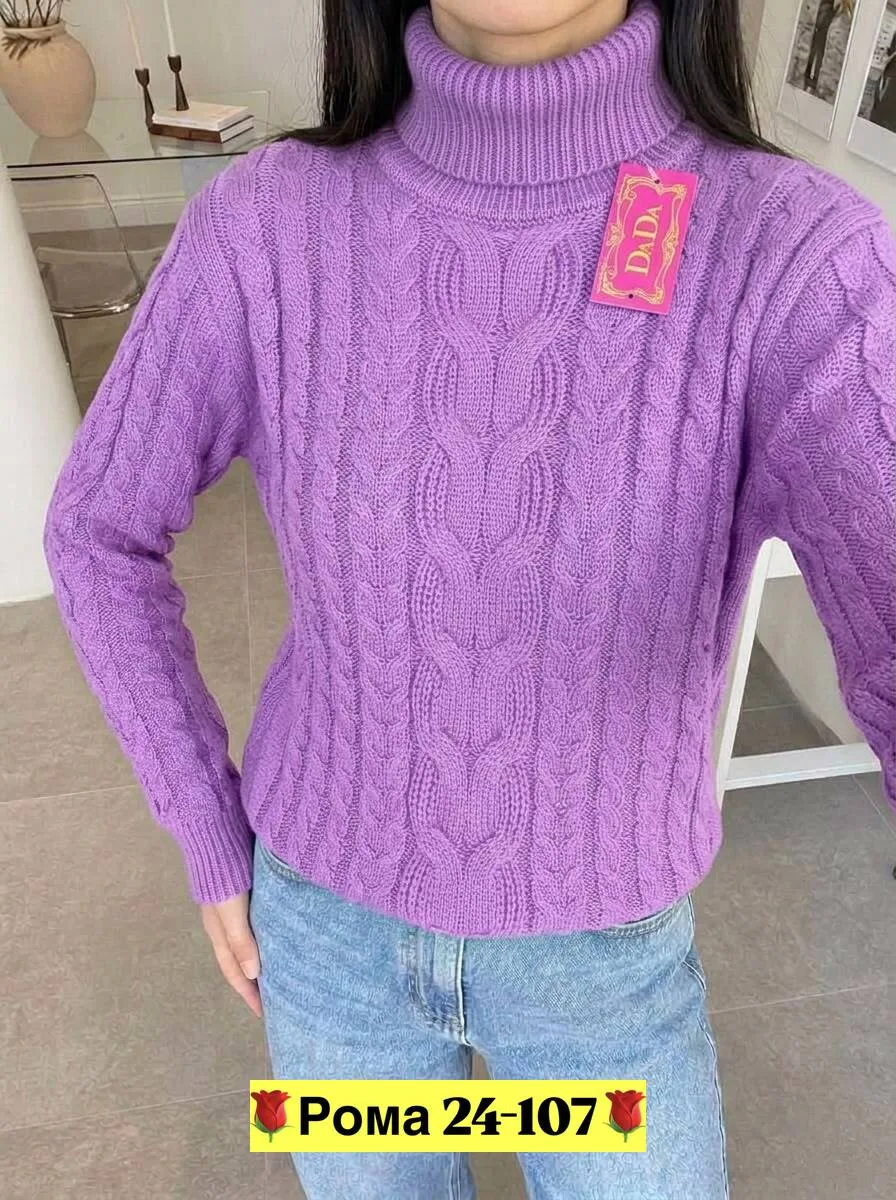 Свитер ткань вязаные — фото 2