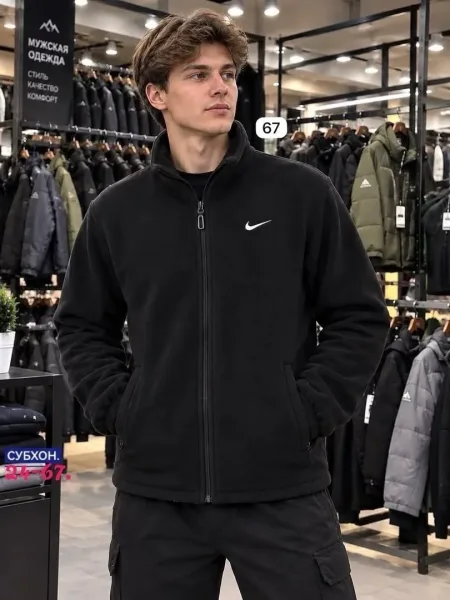 Флисовая куртка Nike с меховой подкладкой — фото 1