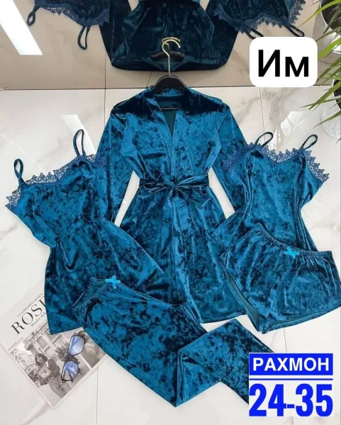 Пижама из велюра — фото 1