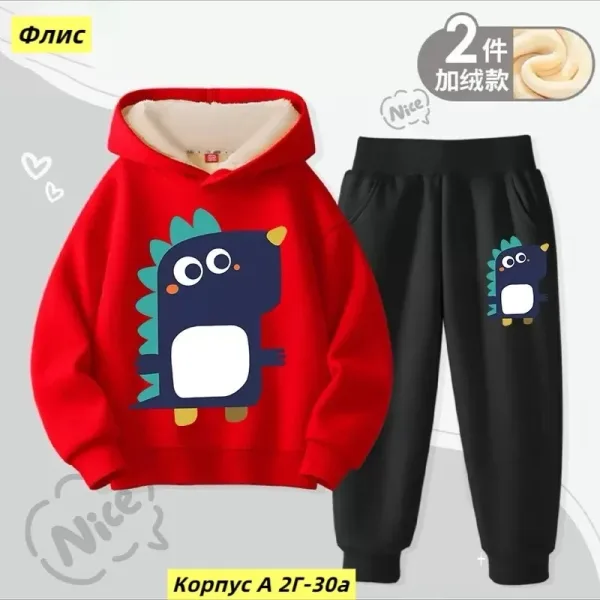 Костюм двойка из двухнитки с начесом, подходит для повседневной носки — фото 3