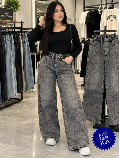 Брюки, джинсовые — фото 2
