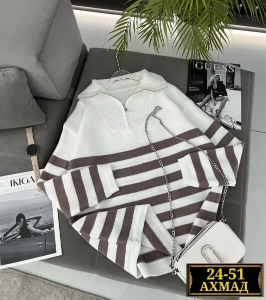 Свитер вязаный — фото 5