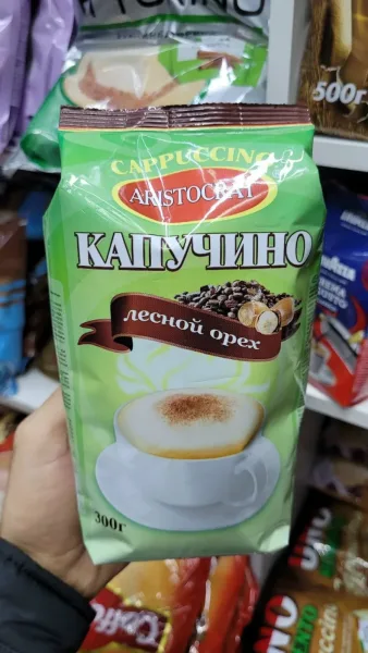 Aristocrat, Кофе растворимый Капучино Амаретто, пакет, . Капучино амаретто, кофейный напиток, вкус которого оценят истин — фото 4