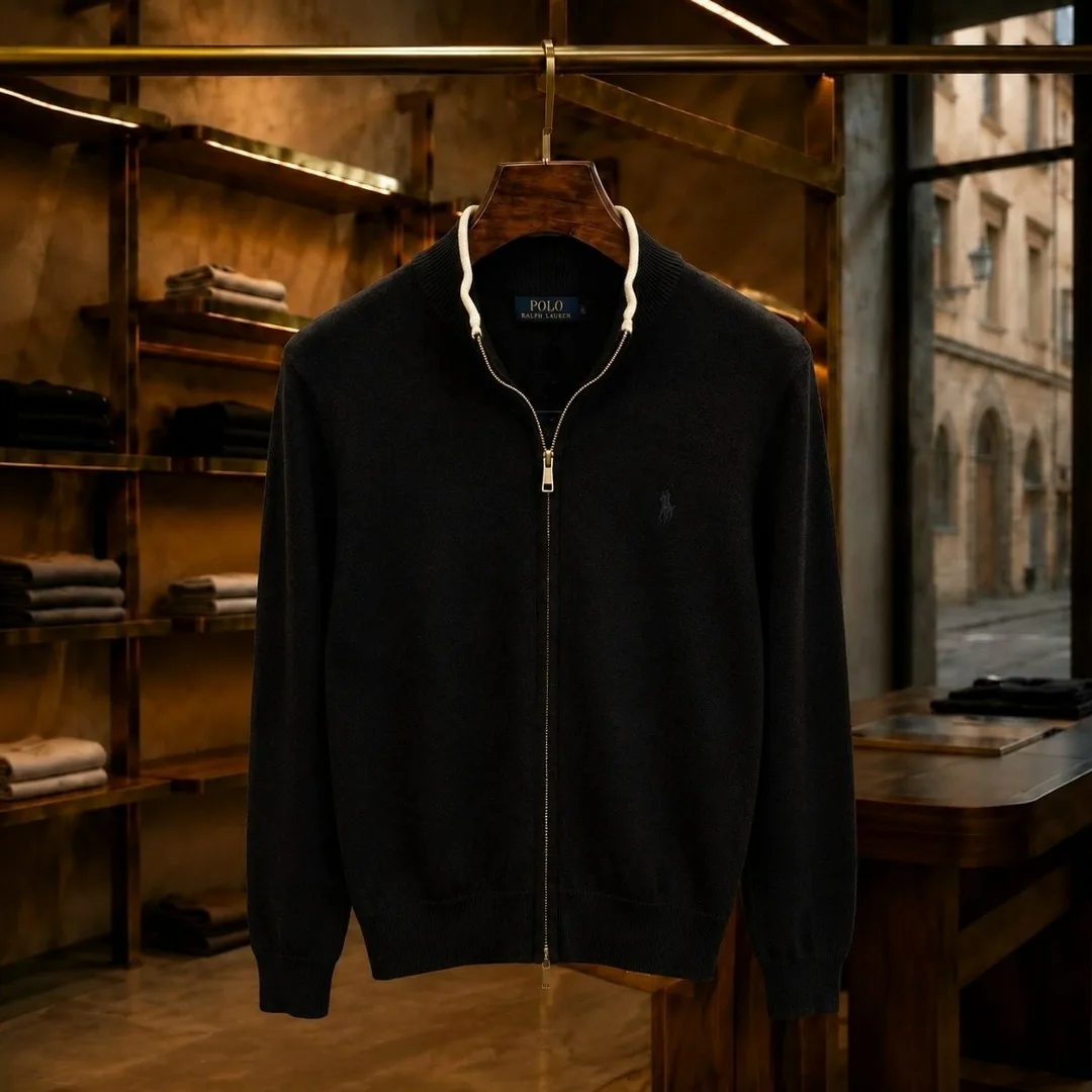 Пиджак Polo Loropian Мужские Кофта на замке от, лён — фото 4