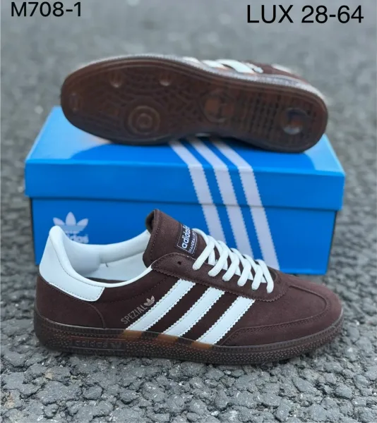 Кроссовки Adidas мужские натуральная замша — фото 4