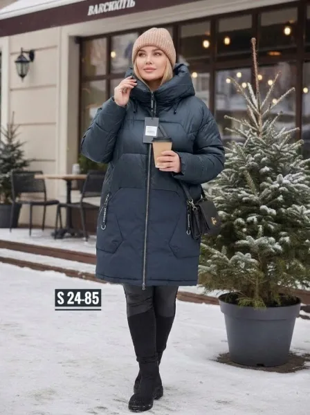 Женская зимняя куртка фабричного качества в 4 расцветках — фото 2