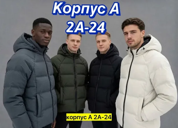 Мужская зимняя куртка с наполнителем холлофайбер — фото 9