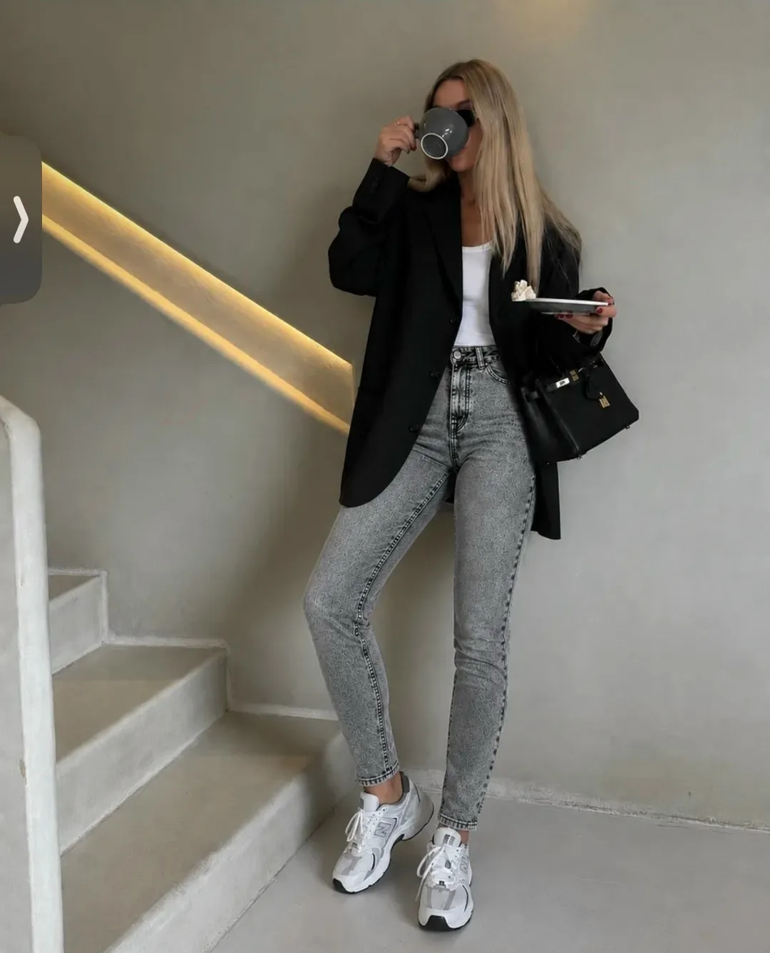 Джинсы skinny с высокой посадкой из стрейт-материала — фото 2