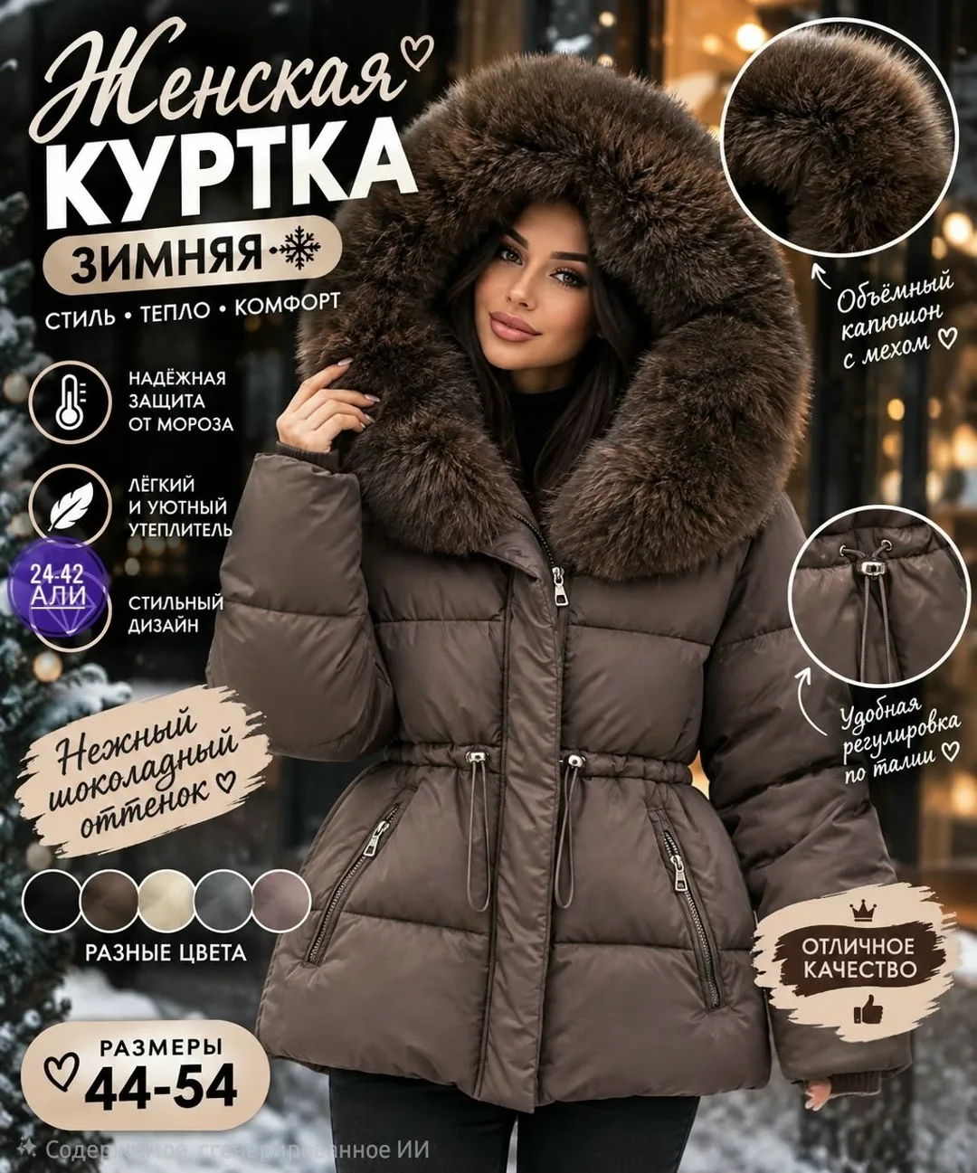 Женская куртка из холлофайбера — фото 2