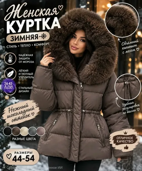 Женская куртка из холлофайбера — фото 2