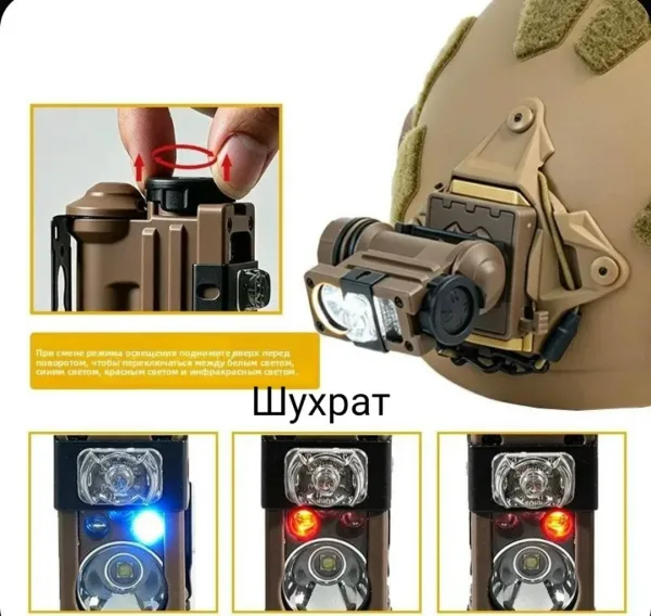 Booiu Gen3 Sidewinder BOOIU Gen3 Sidewinder Шлемный Фонарь — фото 2