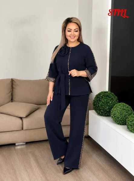 Костюм двойка из ткани Барби — фото 3