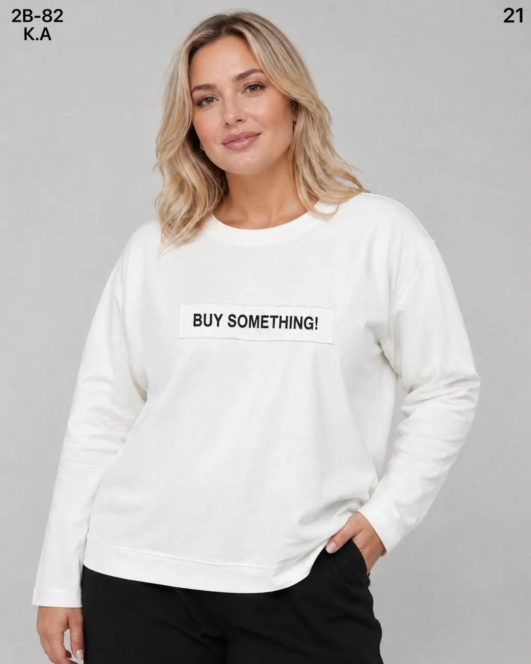 Кофта, хлопок 95 COTTON, 5 ELASTANE — фото 1