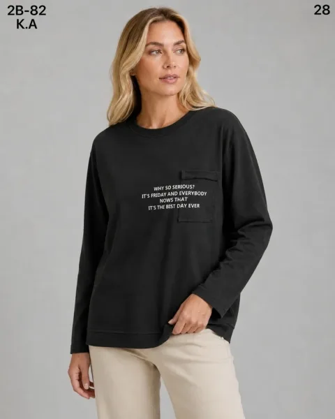 Женская кофта из 95 хлопка и 5 эластана 95 COTTON, 5 ELASTANE — фото 8