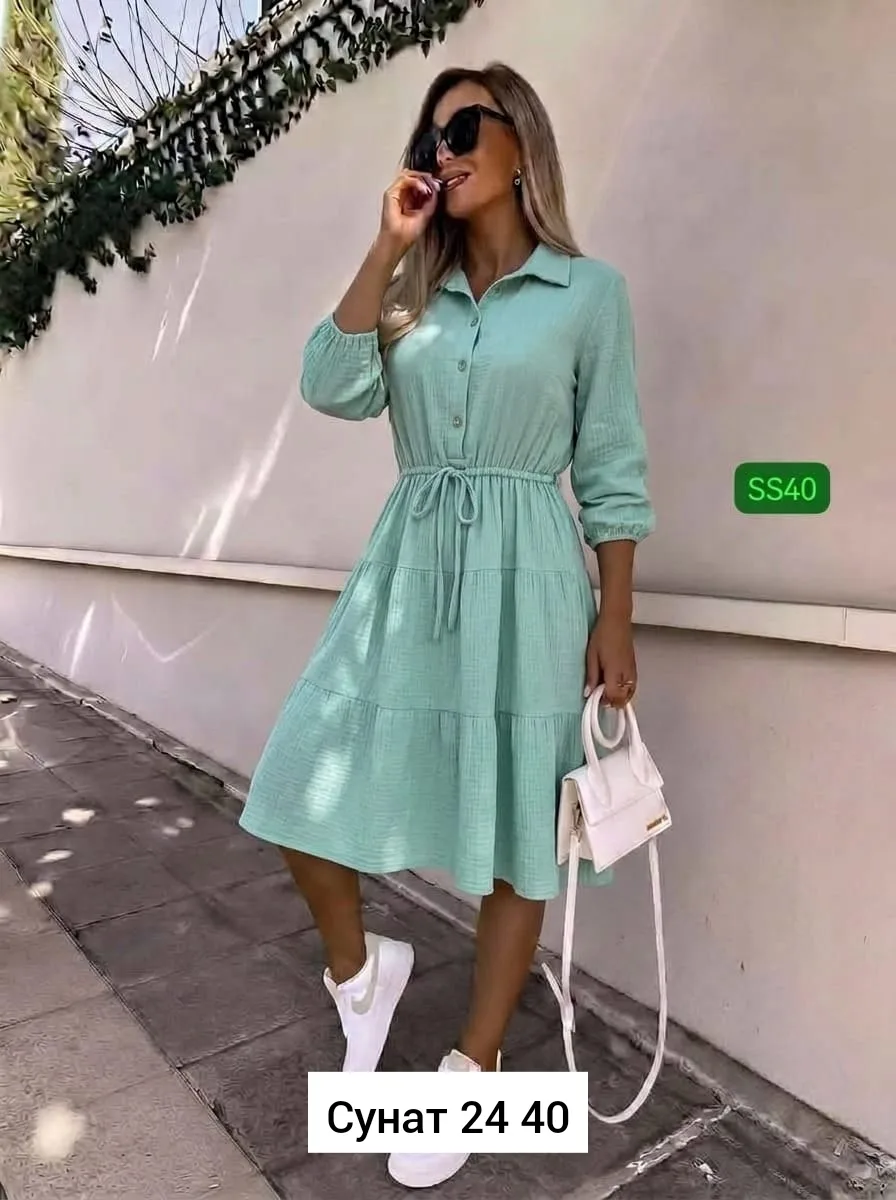 Платье синяя — фото 1