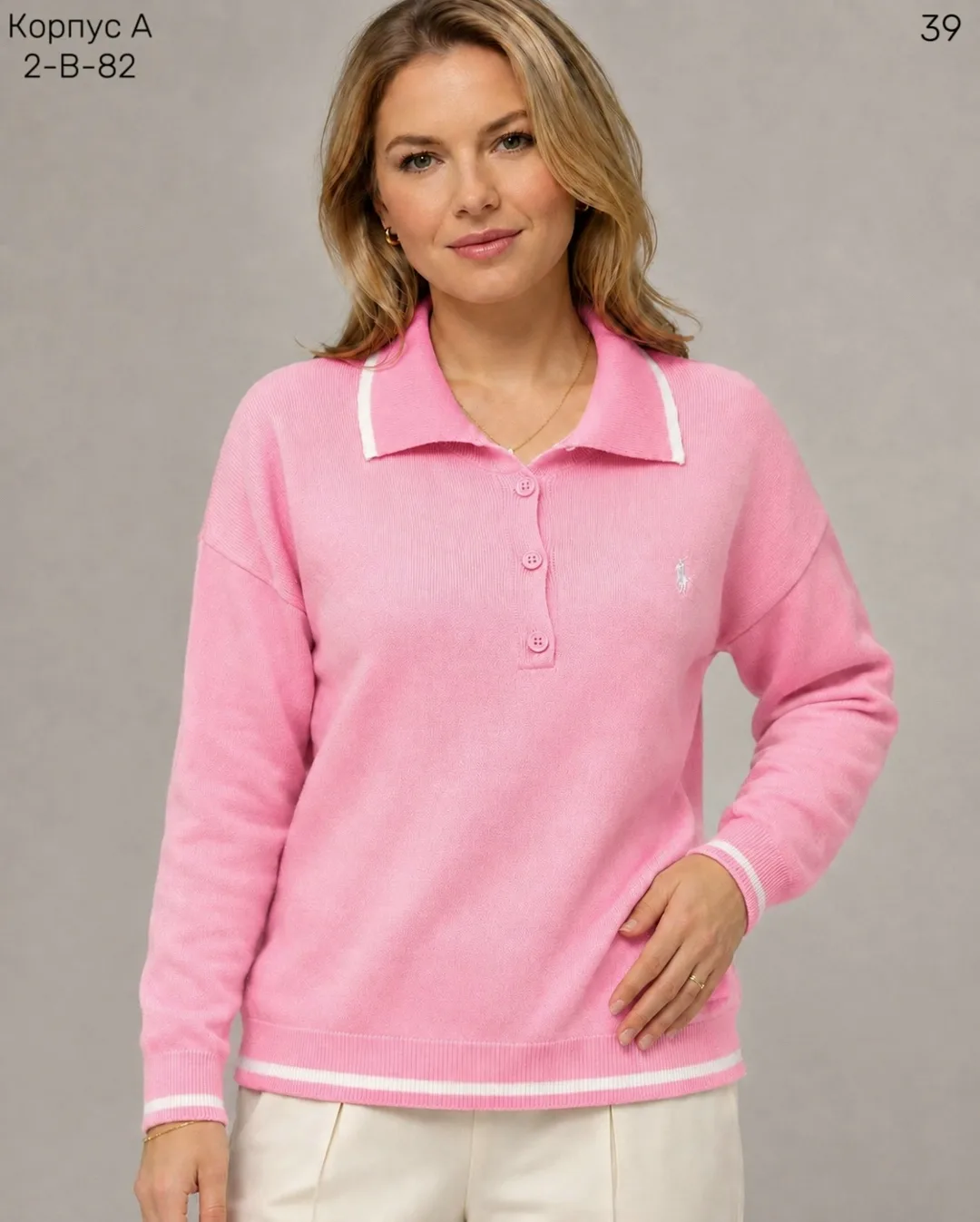 Женский свитер из 95 хлопка и 5 спандекса 95 COTTON, 5 SPANDEX — фото 8