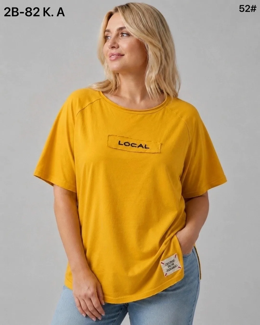 Футболка хлопок 95 COTTON, 5 ELASTANE — фото 3
