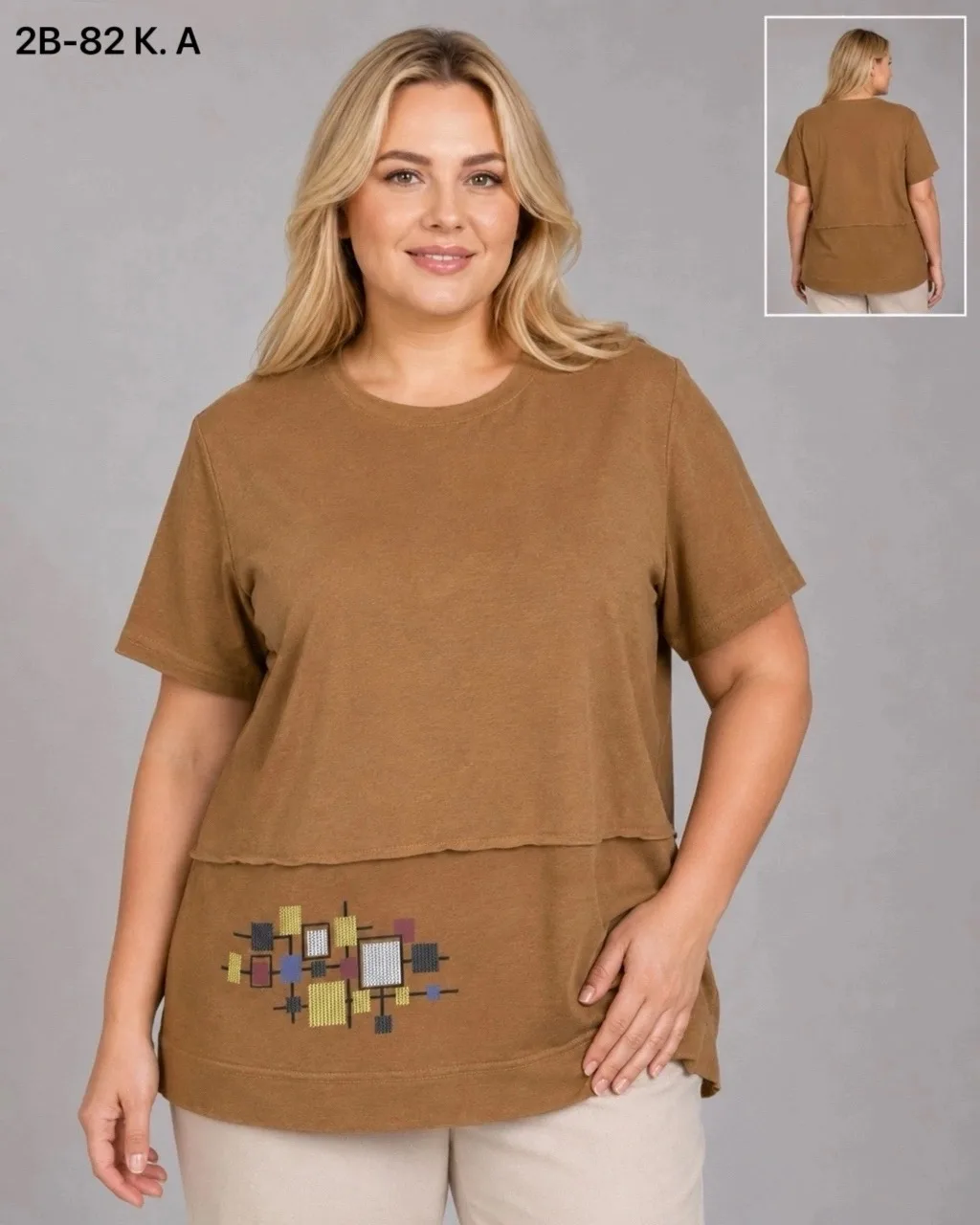 Футболка хлопок 95 COTTON, 5 ELASTANE — фото 5