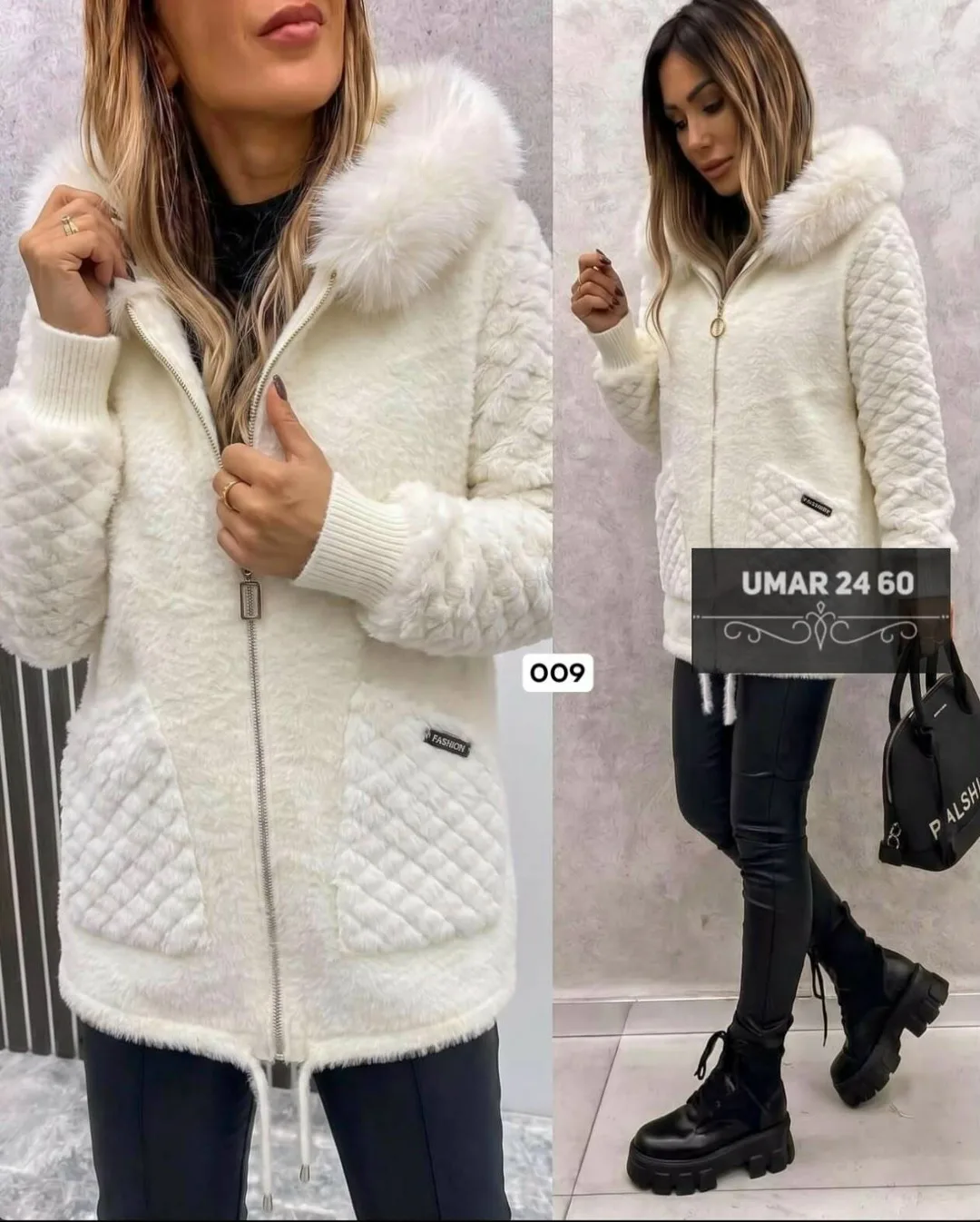 Кардиган с капюшоном из натурального альпака — фото 12
