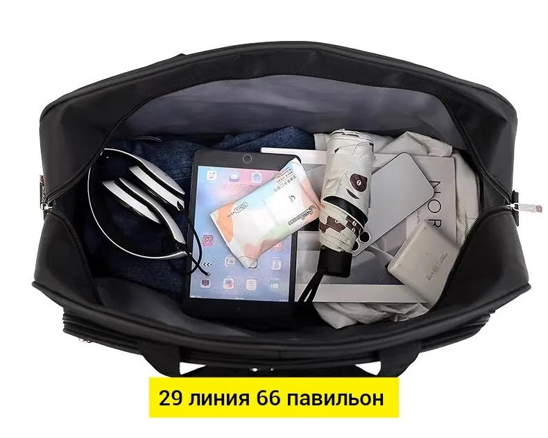 Спортивная сумка из ткани с множеством карманов — фото 6