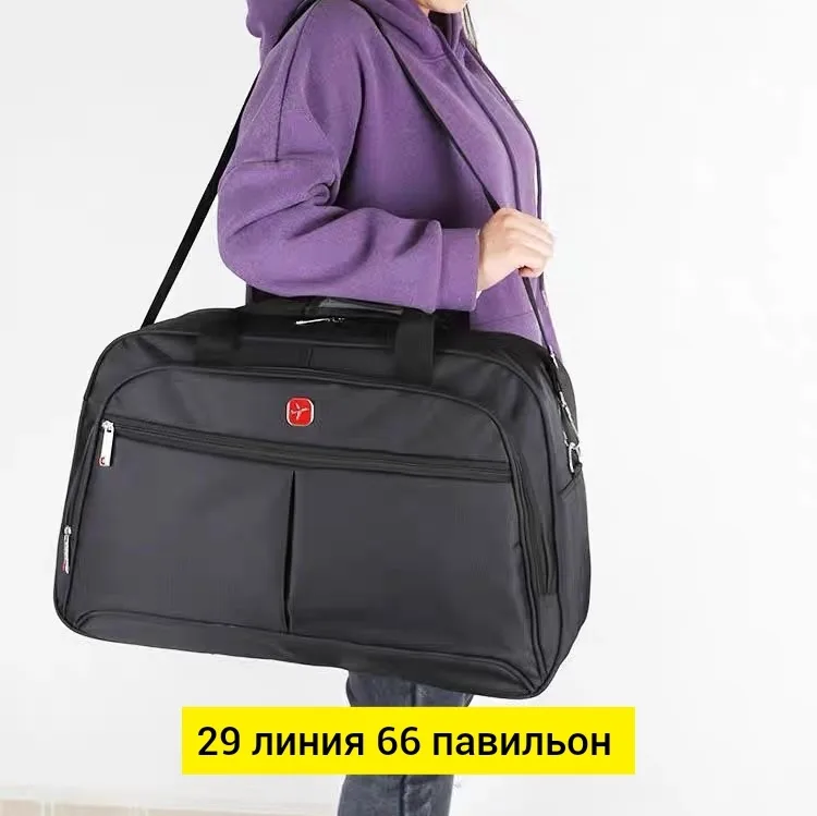 Спортивная сумка из ткани с множеством карманов — фото 8