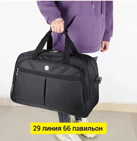 Спортивная сумка из ткани с множеством карманов — фото 14