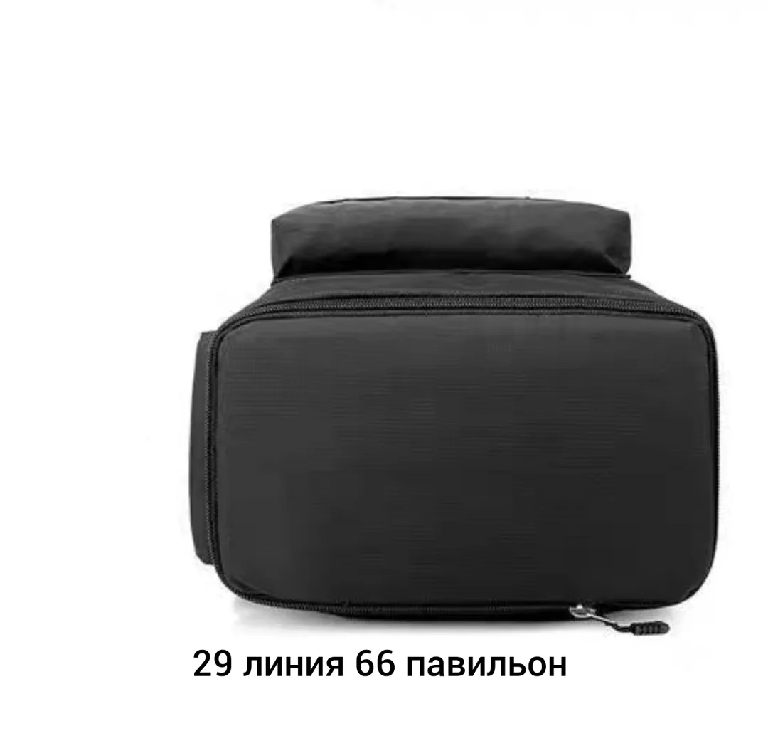 Городской рюкзак из ткани для мужчин и женщин Чёрный — фото 4
