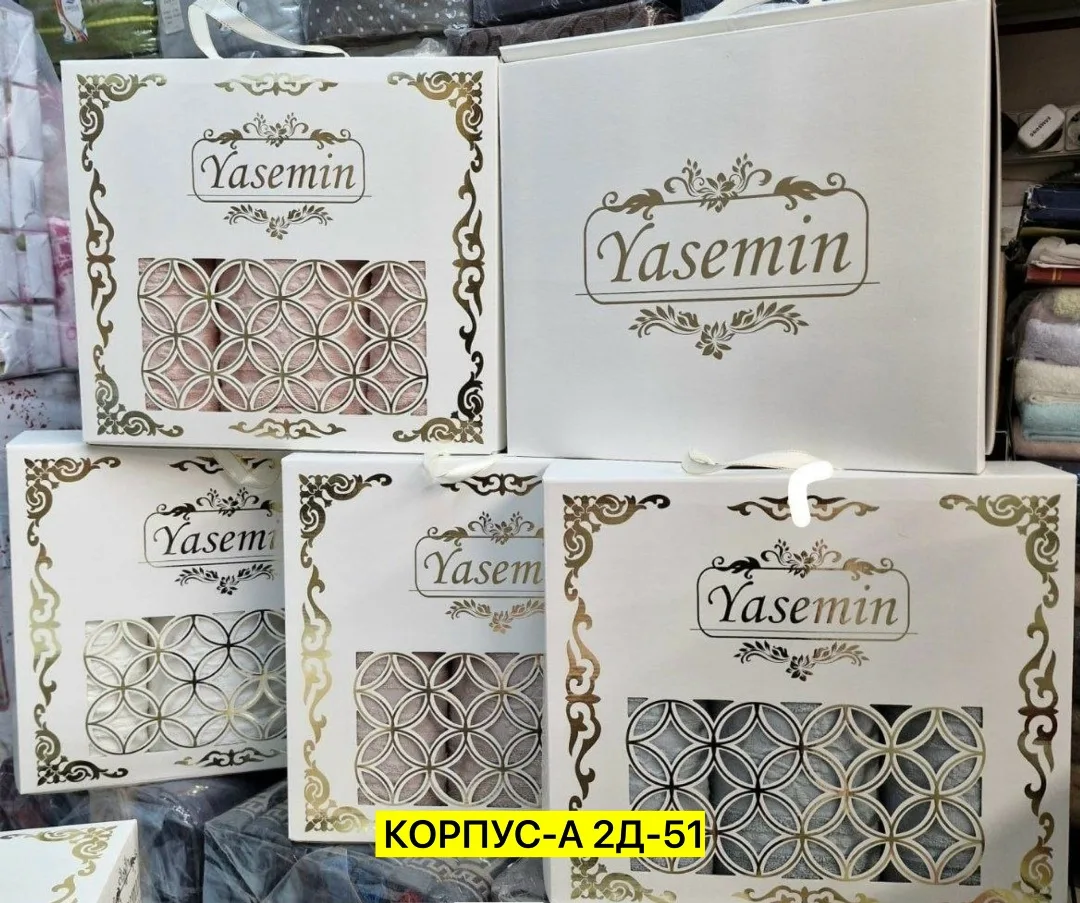 Набор из трёх полотенец из 100 хлопка: два — фото 2