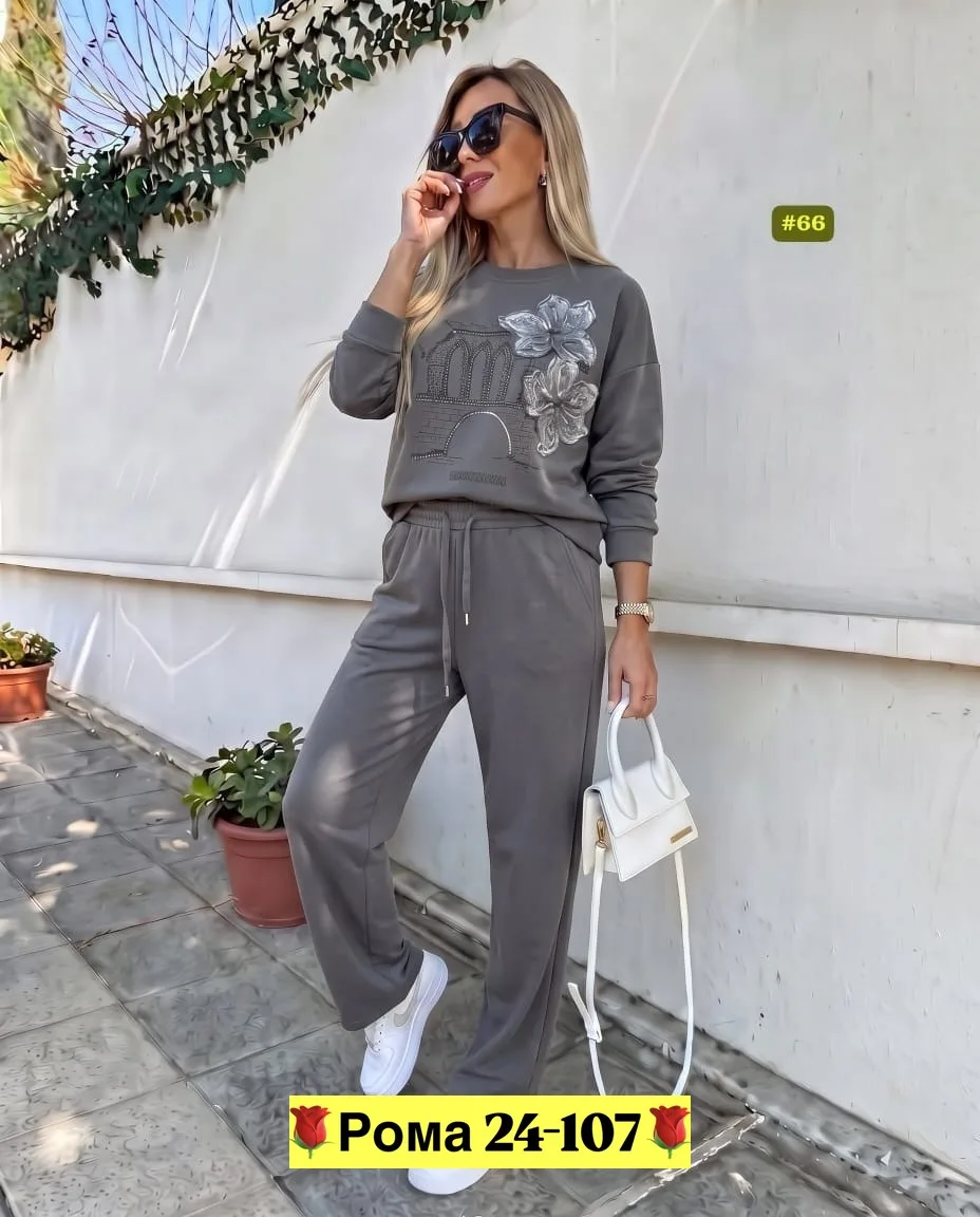 Костюм двойка из ткани двухнитка — фото 4