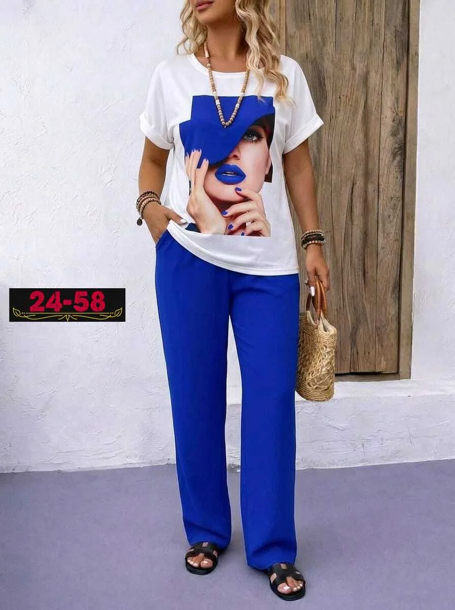 Костюм двойка из ткани сингапур с эффектом сублимации — фото 4