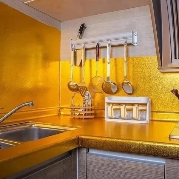 Самоклеящаяся фольгированная пленка для кухни — фото 10