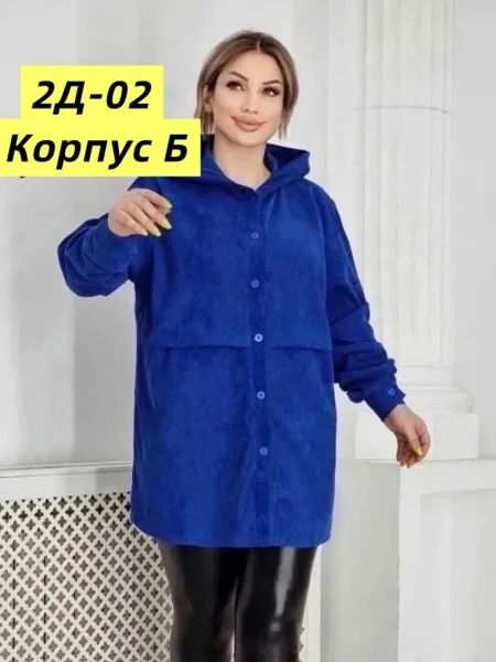 Рубашка из велвета — фото 17