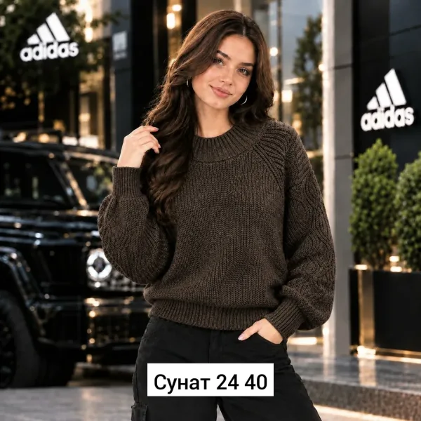 Однотонный свитер из натурального кашемира — фото 4