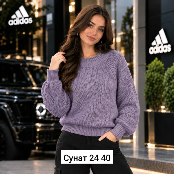 Однотонный свитер из натурального кашемира — фото 5