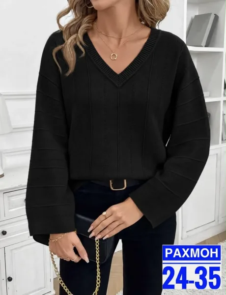 Вязаный свитер из кашемира с яркими, сочными расцветками — фото 8