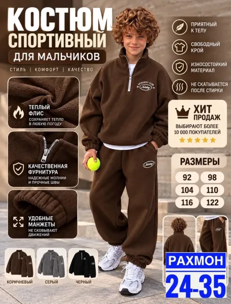 Мягкий, тёплый и невероятно уютный костюм для стильных образов — фото 1
