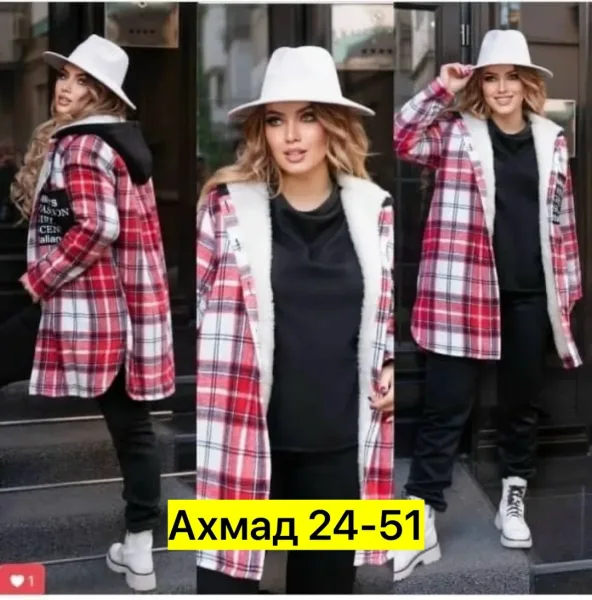 Теплый костюм тройка из трехнитки с кашемиром и мехом — фото 2